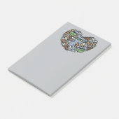 Sesam | Oscar de Grouch Doodle Heart Post-it® Notes (Schuin)
