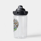 Sesam | Oscar de Grouch Doodle Heart Waterfles (Achterkant)