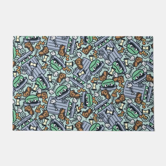 Sesam | Oscar het Grouch Patroon Deurmat (Voorkant)