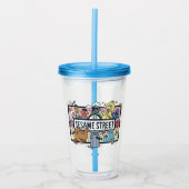 Sesam | Sesame Pals Doodle Sign Acryl Drinkbeker (Voorkant)