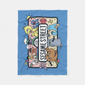 Sesam | Sesame Pals Doodle Sign Fleece Deken (Voorkant)
