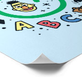 Sesam | Sesamstraat Groene Doodle Script Poster (Hoek)