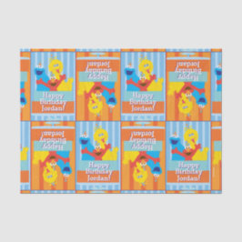 Sesame Pals Birthday Patroon Tissuepapier