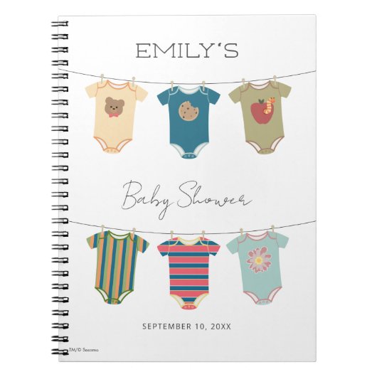 Sesame Pals Bodysuits Baby shower Notitieboek (Voorkant)