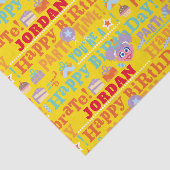 Sesame Pals Celebratiepatroon Tissuepapier (Detail)