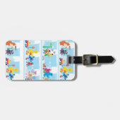 Sesame Pals die langs Sesamstraat lopen Patroon Bagagelabel (Voorkant horizontaal)
