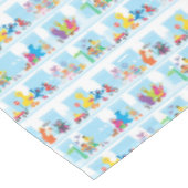 Sesame Pals die langs Sesamstraat lopen Patroon Tafelkleed (Gekanteld)