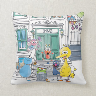 Sesame Pals Doodley Grafisch Kussen