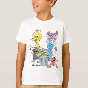 Sesame Pals Doodley Graphic T-shirt