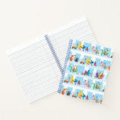 Sesame Pals loopt langs Sesamstraat Pattern Notitieboek (Binnen)