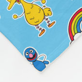 Sesame Pals Rainbow Doodley Pattern Fleece Deken (Hoek)