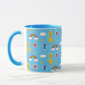 Sesame Pals Rainbow Doodley Pattern Mok (Links)