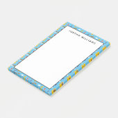 Sesame Pals Rainbow Doodley Pattern Post-it® Notes (Schuin)