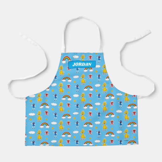 Sesame Pals Rainbow Doodley Pattern Schort (Voorkant)