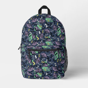 Sesame Sesame Graaf Von Count Doodle Patroon Bedrukte Rugzak