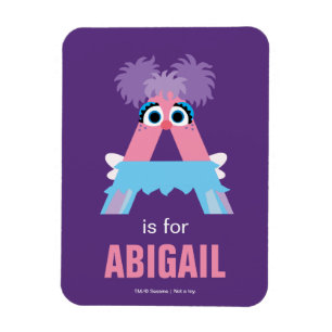 Sesame Street A is voor Abby Magneet