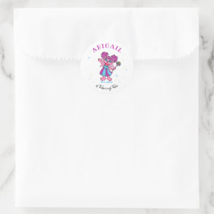 Sesame Street Abby Cadabby Sparkles Verjaardag Ronde Sticker