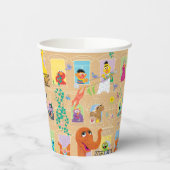 Sesame Street Apartment Windows Pattern Papieren Bekers (Links)