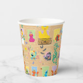 Sesame Street Apartment Windows Pattern Papieren Bekers (Voorkant)