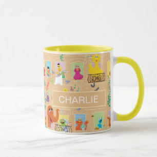 Sesame Street Appartement Raam Patroon Mok