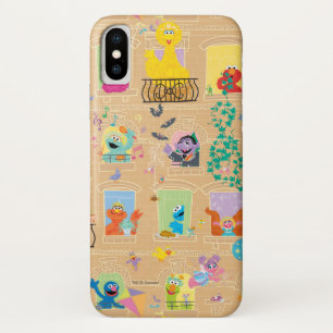 Sesame Street Appartementramen Patroon iPhone X Hoesje
