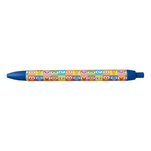 Sesame Street Character Eyes Pattern Blauwe Inkt Pen