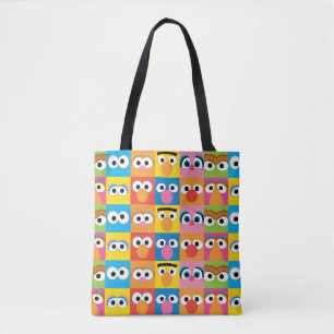 Sesame Street Character Eyes Pattern Draagtas