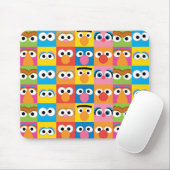 Sesame Street Character Eyes Pattern Muismat (Met muis)