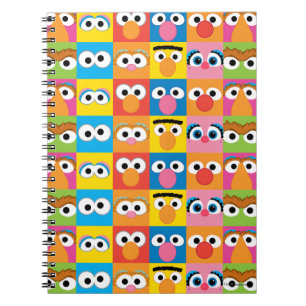 Sesame Street Character Eyes Pattern Notitieboek