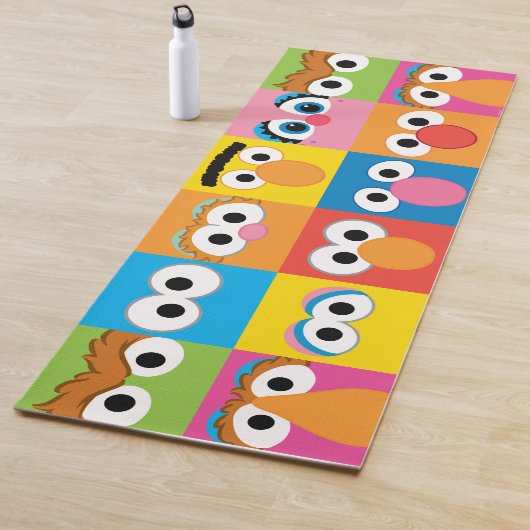 Sesame Street Character Eyes Pattern Yogamat (In situ)