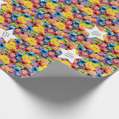 Sesame Street Character Facter Pattern Cadeaupapier (Hoek)