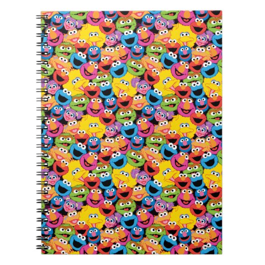 Sesame Street Character Facter Pattern Notitieboek (Voorkant)