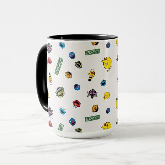 Sesame Street Character Pattern Mok (Voorkant links)