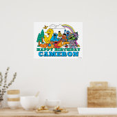 Sesame Street Characters Birthday Poster (Cuisine)