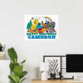 Sesame Street Characters Birthday Poster (Bureau à domicile)