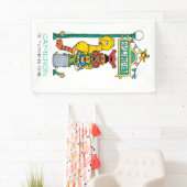 Sesame Street Characters First Birthday Banner (Insitu)