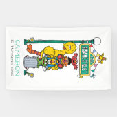 Sesame Street Characters First Birthday Banner (Horizontaal)