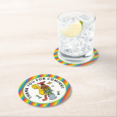 Sesame Street Characters & Street Sign Round Paper Ronde Kartonnen Onderzetter (Insitu)