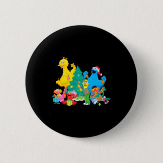 Sesame Street Christmas Pals Ronde Button 5,7 Cm