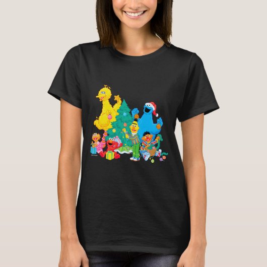 Sesame Street Christmas Pals  T-shirt (Voorkant)