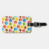 Sesame Street Circle Character Pattern Bagagelabel (Voorkant horizontaal)