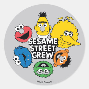 Sesame Street Crew Ronde Sticker