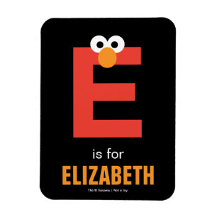 Sesame Street E is voor Elmo Magneet