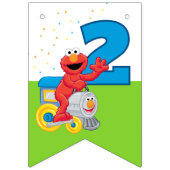 Sesame Street Elmo Chugga Chugga Two Two Birthday Vlaggetjes (Eerste vlag)