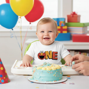 Sesame Street Elmo - Eerste Verjaardag Baby T-Sh