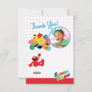Sesame Street Elmo en vriendjes - Verjaardagsbal Kaart