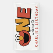 Sesame Street | Elmo - First Birthday Banner (Verticaal)