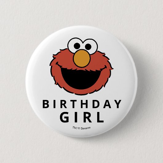 Sesame Street | Elmo - First Birthday Button (Voorkant)
