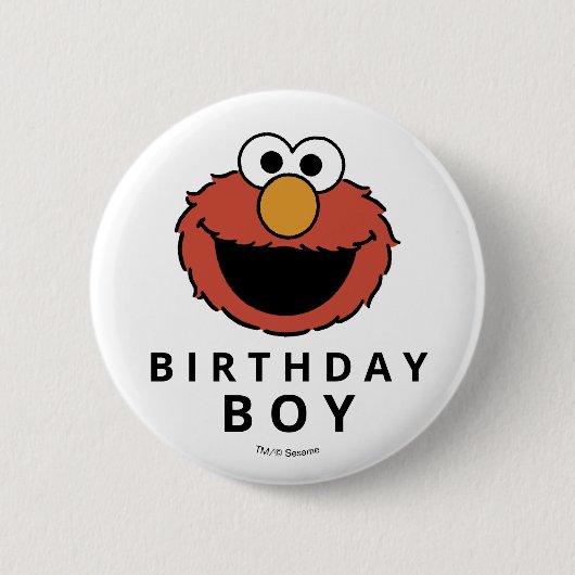 Sesame Street | Elmo - First Birthday Button (Voorkant)