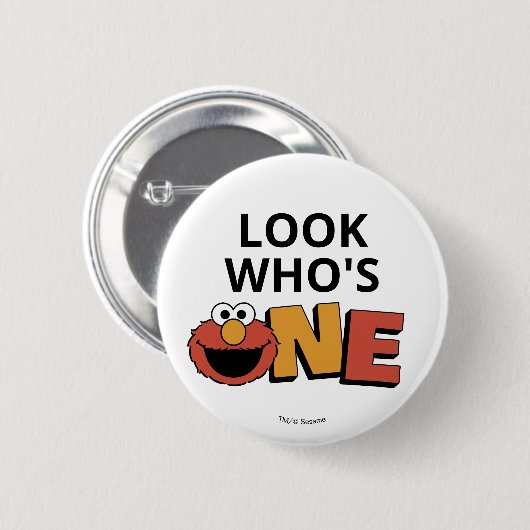 Sesame Street | Elmo - First Birthday Button (Voorkant /achterkant)